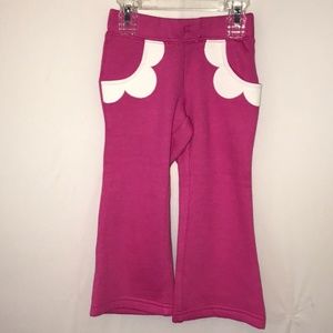 GYMBOREE NAVY w// PINK HEART POCKET SWEATPANTS PANTS 5 6 NWT